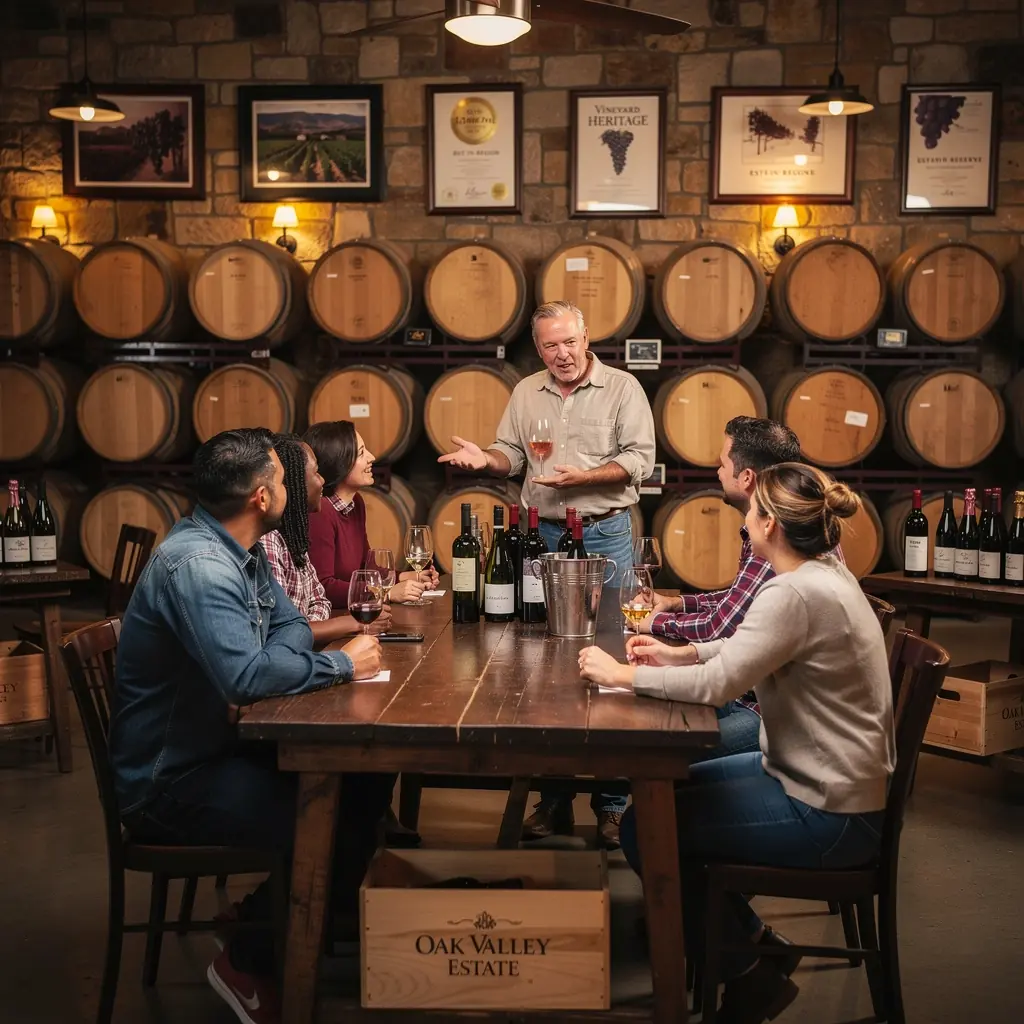 Blick auf die Weinlandschaft im Rheintal während einer Flusskreuzfahrt.